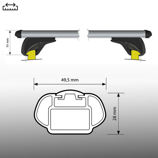 Nordrive dakdragers Audi A5 Avant vanaf 2025