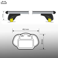 Nordrive dakdragers Opel Mokka 2012 t/m 2016