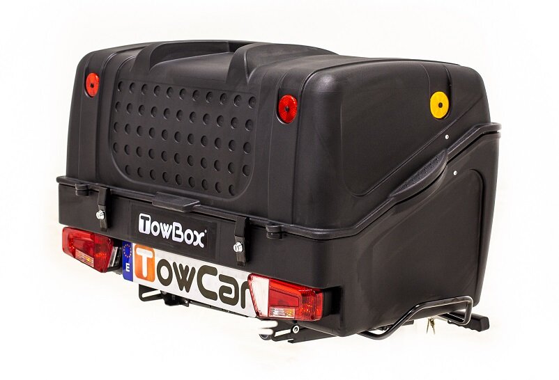 TowBox V1 Zwart bagagebox voor op de trekhaak 300 liter