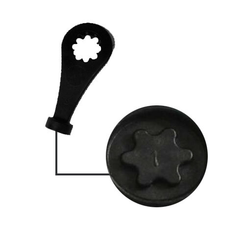 Slotje afdekkap Farad Bs Kit buitenzijde