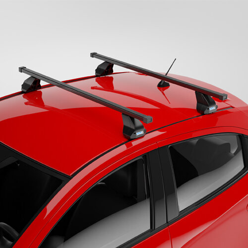Dakkoffer Artplast 400 liter antraciet/carbon + dakdragers Hyundai i20 3 deurs hatchback 2015 t/m 2020