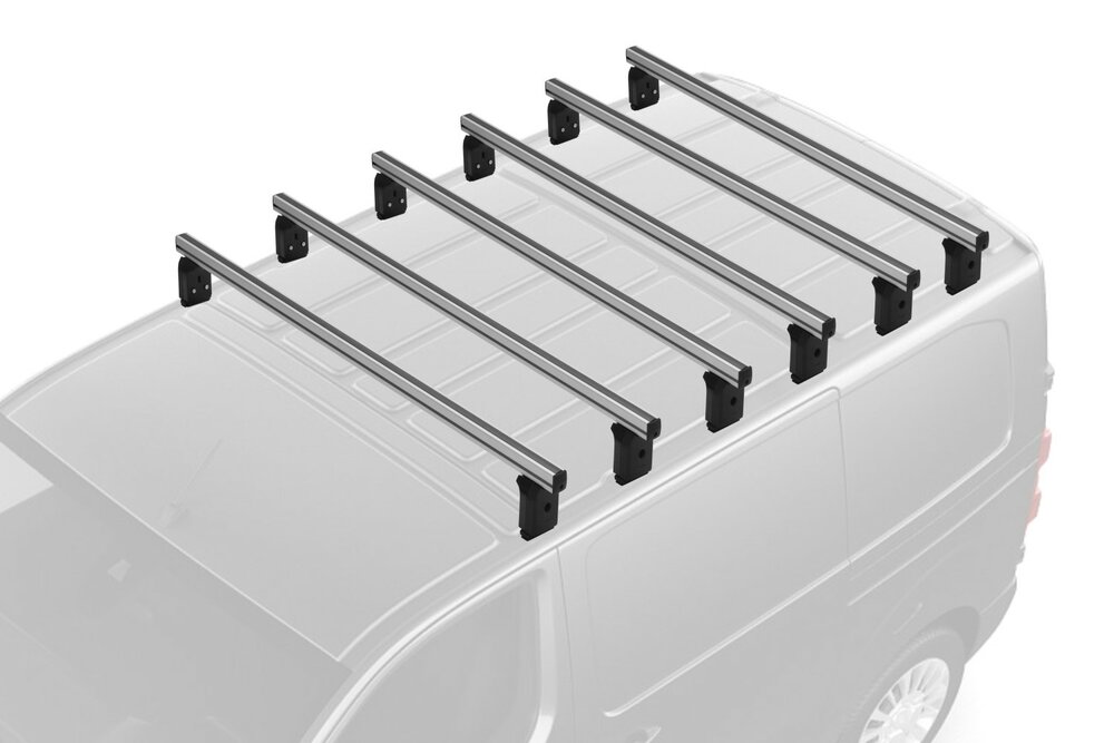 Dakdragers Volkswagen Crafter - L1,L2,L3,L4,L5 - H1,H2,H3 2006 t/m 2017 set van 6 aluminium