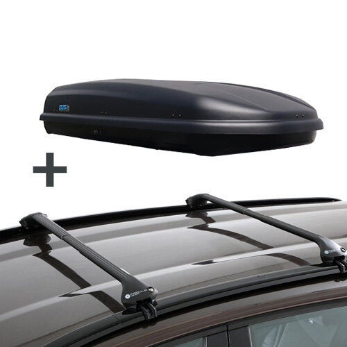 Dakkoffer PerfectFit 500 Liter + Dakdragers Audi A6 Avant (C6) Stationwagon 2004 t/m 2012