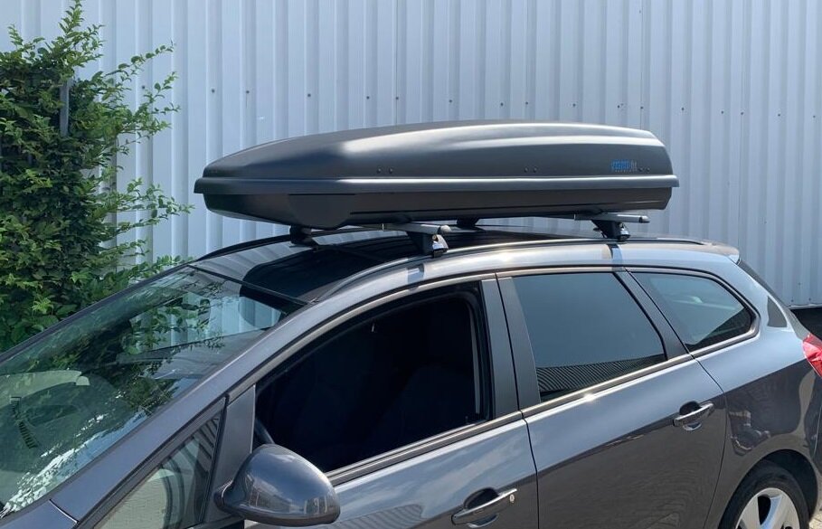 Dakkoffer PerfectFit 500 Liter + Dakdragers BMW 3 Serie Touring (F31) Stationwagon 2015 t/m 2019