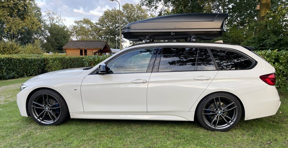 Dakkoffer Farad Koral N20 mat zwart 480 Liter + dakdragers Audi A6 Avant (C8) Stationwagon vanaf 2019