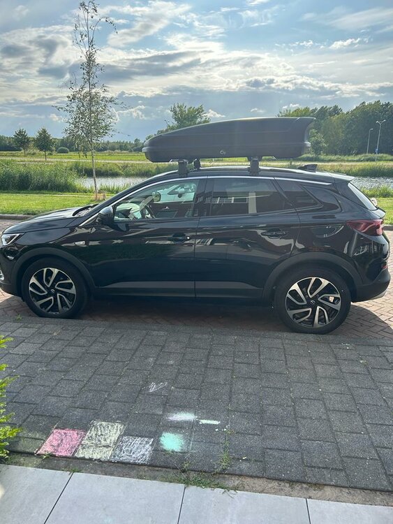 Dakkoffer Farad Koral N20 mat zwart 480 Liter + dakdragers Peugeot 508 SW Stationwagon 2010 t/m 2018