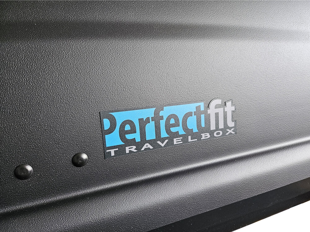 Dakkoffer 440 liter Perfect Fit travelbox Mat zwart
