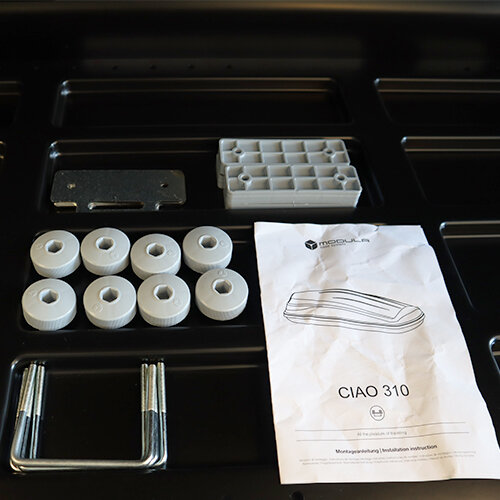 Dakkoffer Modula Ciao 310 Liter + Dakdragers Kia Soul (PS) SUV 2014 t/m 2018