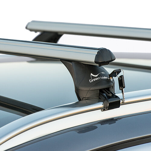 Dakkoffer Hapro Traxer 6.6 Antraciet + dakdragers Mercedes GLA (X156) 2014 t/m 2020 voor gesloten dakrail