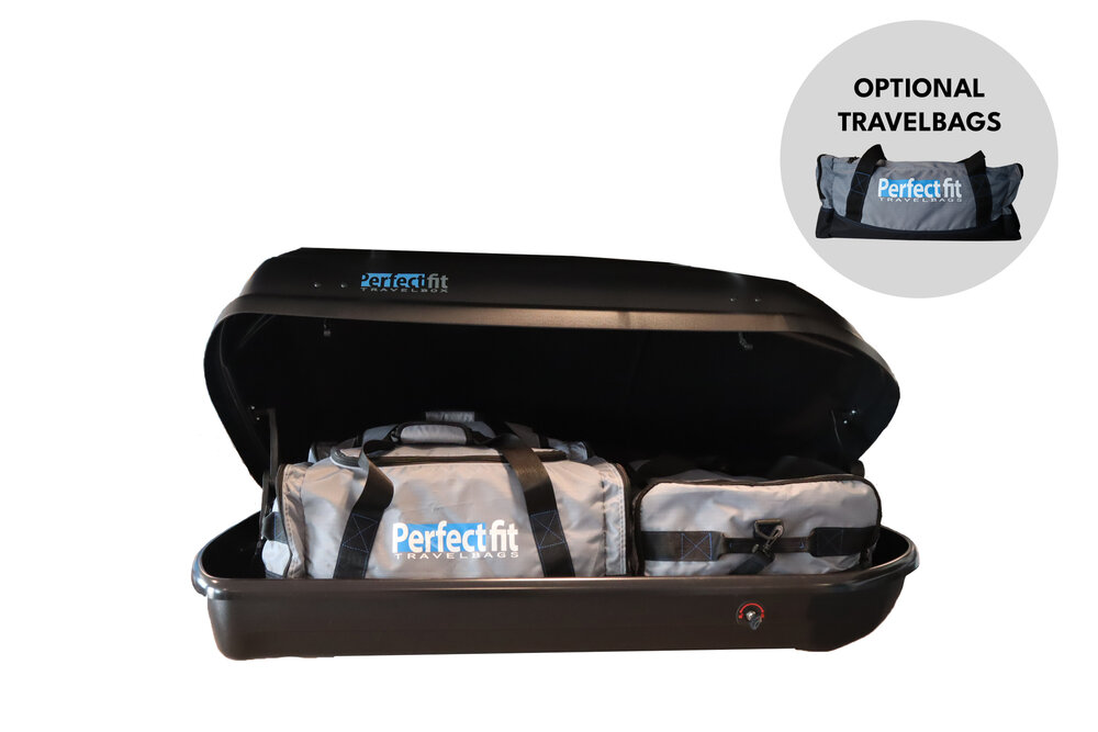 Dakkoffer PerfectFit 400 Liter + Dakdragers BMW 3 Serie Touring (F31) Stationwagon 2012 t/m 2015