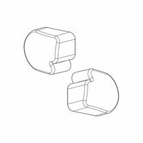 Afdekdoppen Nordrive voor aluminium dakdragers set van 2 stuks links en rechts