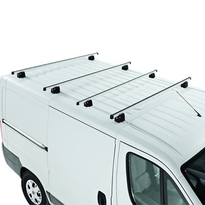 Dakdragers Volkswagen Transporter T5 L1-L2-L3-L4 vanaf 04/2015 set van 4 aluminium