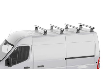 Dakdragers Opel Vivaro (A) - L1,L2 - H2 2001 t/m 2014 set van 4 aluminium