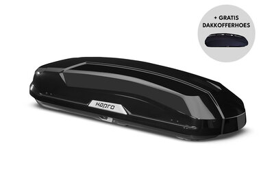 Hapro dakkoffer Trivor 440 liter - Brilliant black