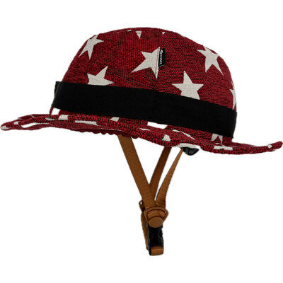 Vizorz SwitchCap fietshelm - Red stars classic