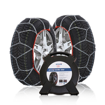 Pewag Nordic Star sneeuwkettingen 9mm  Volkswagen E-Up vanaf 2020 voor bandenmaat  165/70R14
