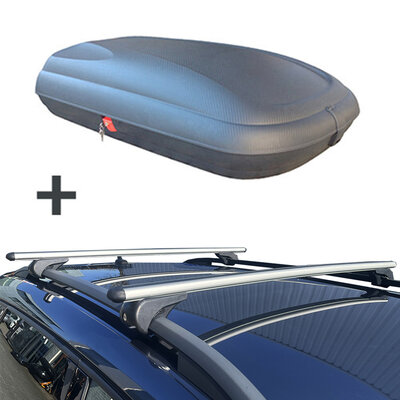 ArtPlast dakkoffer 320 liter + Nordrive dakdragers Renault Koleos 10/2011 t/m 01/2014