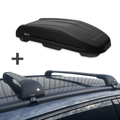 Modula dakkoffer Evo 470 liter + Nordrive dakdragers Skoda Elroq vanaf 11/2024