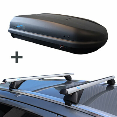 PerfectFit dakkoffer 400 liter + PerfectFit dakdragers Mitsubishi Eclipse Cross vanaf 2018