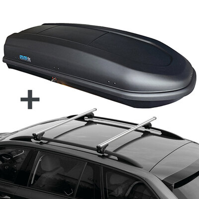 PerfectFit dakkoffer 440 liter + Nordrive dakdragers Ford Transit Courier vanaf 09/2023