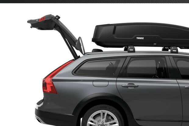 Thule dakkoffer Force XT S 300 liter Zwart mat