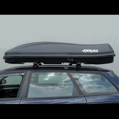 Dakkoffer 680 liter Farad Marlin N7 skibox zwart