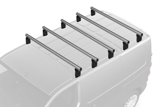 Dakdragers Opel Vivaro (C) - L2,L3 vanaf 2019 set van 5 aluminium