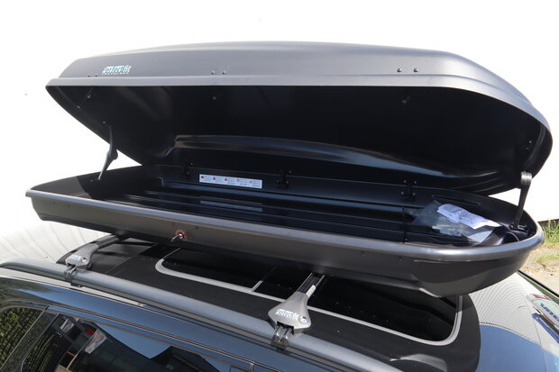 Dakkoffer PerfectFit 500 Liter + dakdragers Ford Focus Stationwagon 2008 t/m 2011