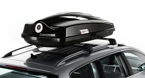 Dakkoffer Modula Ciao 430 Liter + Dakdragers Fiat 500X 5 deurs hatchback vanaf 2014