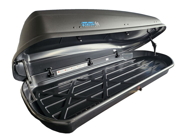 Dakkoffer PerfectFit 440 Liter + dakdragers Seat Leon SW (5F) 2014 t/m 2020 voor gesloten dakrail