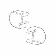 Afdekdoppen Nordrive voor aluminium dakdragers set van 2 stuks links en rechts