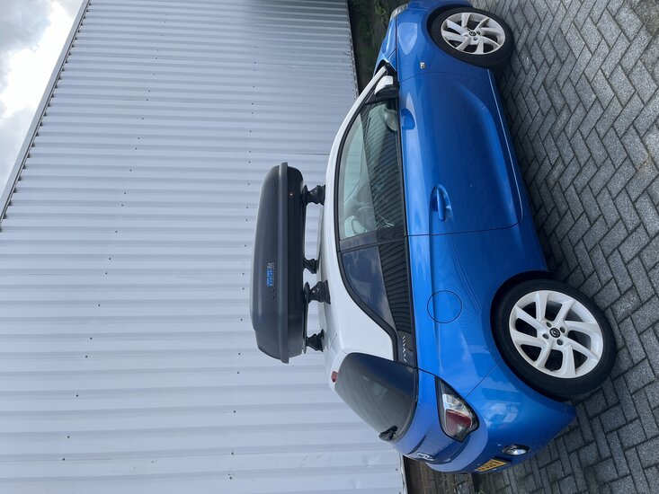 Dakkoffer PerfectFit 400 Liter + dakdragers Renault Twingo 3 deurs hatchback 2007 t/m 2013