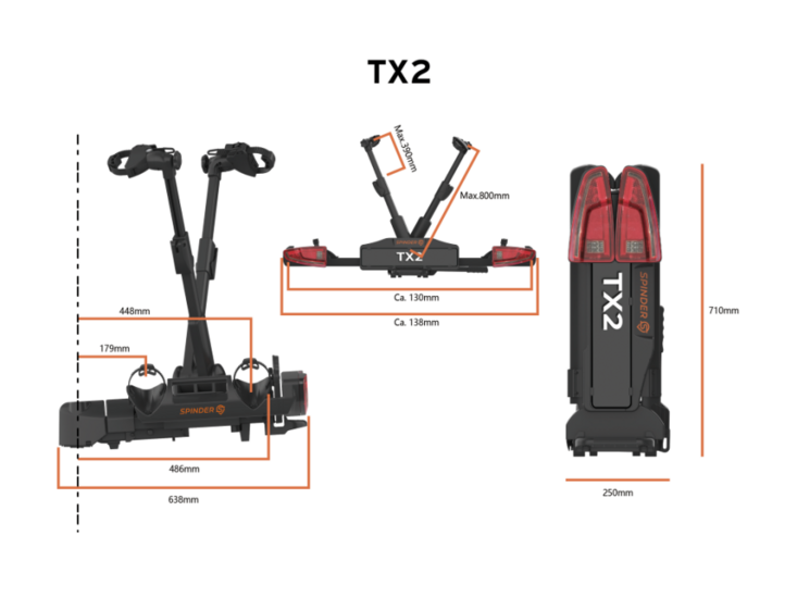 Fietsendrager Spinder TX2