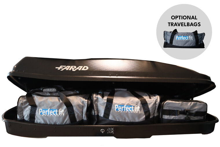 Farad dakkoffer Marlin N7 680 liter - Hoogglans zwart