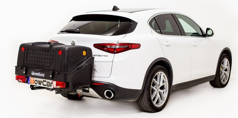 Towbox V1 - Trekhaakkoffer Zwart 300 L