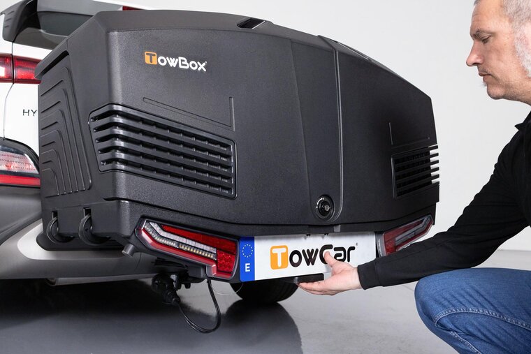 Towbox V3 - Trekhaakkoffer Zwart 400 L