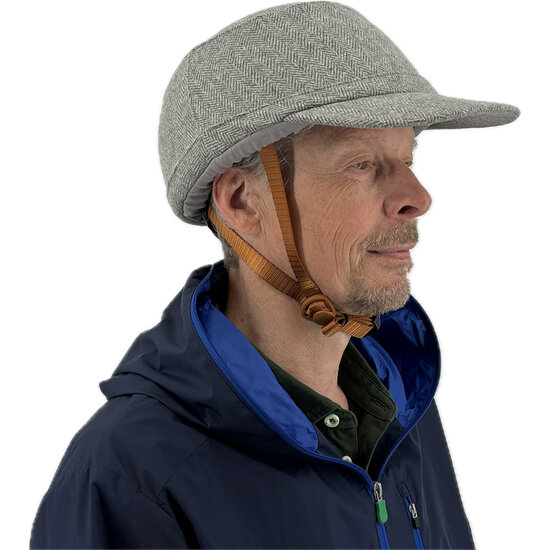 Vizorz SwitchCap fietshelm - Grey woolly cap
