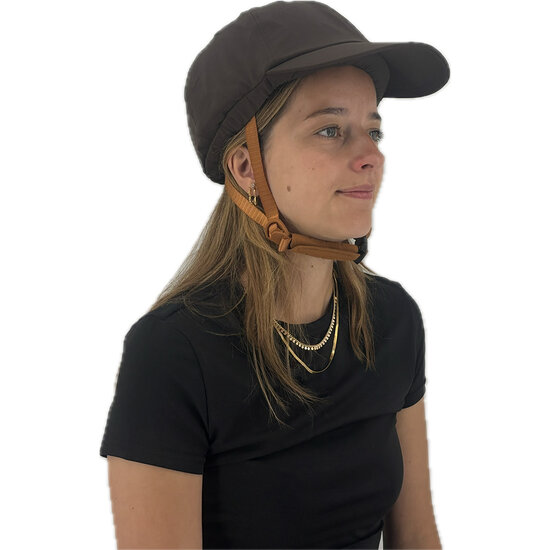 Vizorz SwitchCap fietshelm - Brown base cap