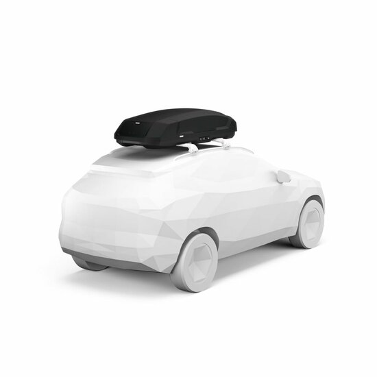 Thule dakkoffer Force 3 L 450 liter - Mat zwart