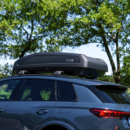 Modula dakkoffer Evo 470 liter + Nordrive dakdragers Toyota RAV4 2013 t/m 2019