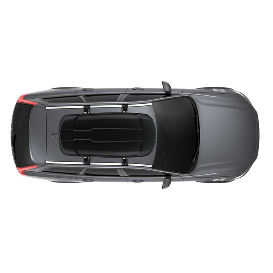 Thule dakkoffer Force M 400 liter Zwart Mat