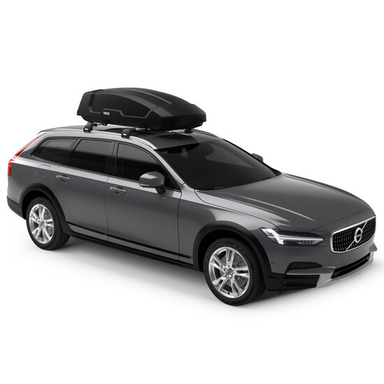 Thule dakkoffer Force M 400 liter Zwart Mat