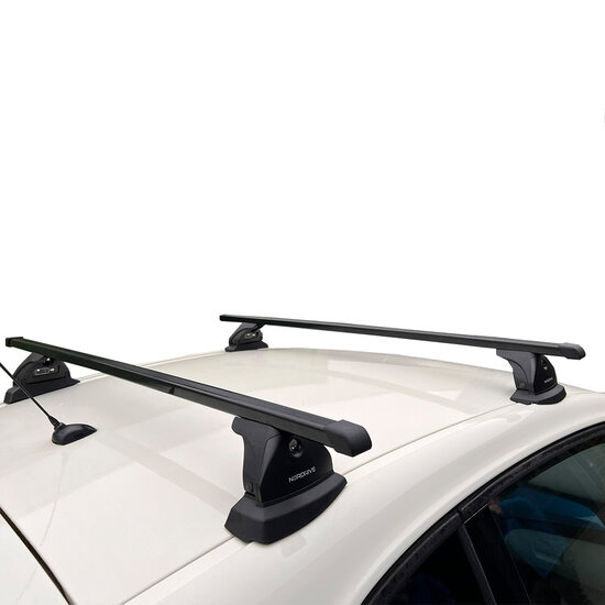 PerfectFit dakkoffer 400 liter + Nordrive dakdragers Mercedes A-Klasse 5 deurs hatchback 10/2012 t/m 05/2018