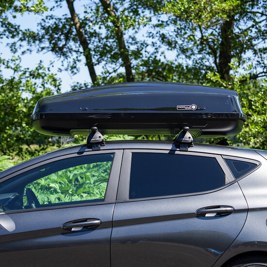 Modula dakkoffer Ciao 430 liter + Nordrive dakdragers Mercedes B-Klasse 5 deurs hatchback vanaf 02/2019