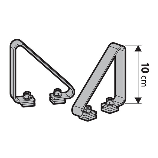 Nordrive laddingstopper voor aluminium stang - 10cm