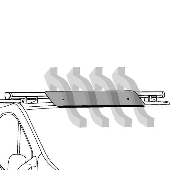 Nordrive spoiler voor aluminium stang - 95cm