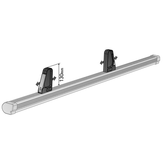 Nordrive laddingstopper voor aluminium stang - 11cm