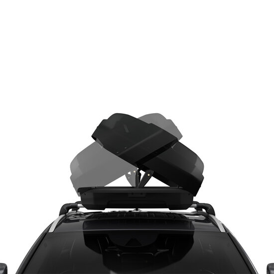 Dakkoffer Thule Force L 450 liter + dakdragers Dacia Duster 2014 t/m 2017 voor gesloten dakrail