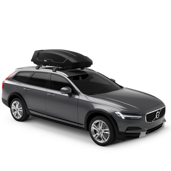 Dakkoffer Thule Force L 450 liter + dakdragers Skoda Superb SW vanaf 2015 voor gesloten dakrail