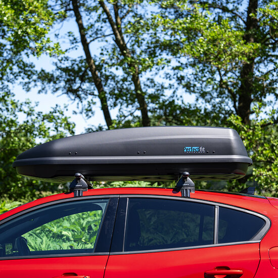 PerfectFit dakkoffer 440 liter + PerfectFit dakdragers BMW iX3 vanaf 2021